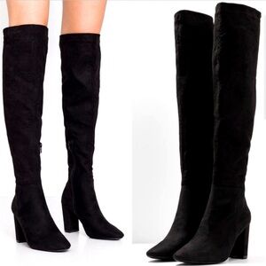 NEW Madden Girl NYC- Cariss Over the Knee Heeled Boots in Black,Women’s Size 9.5